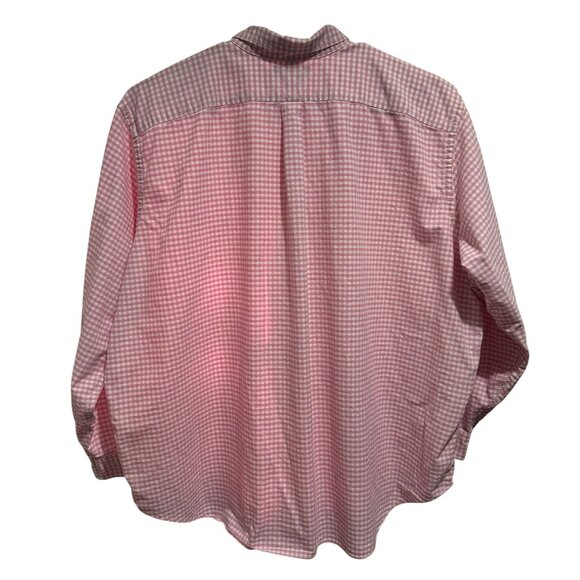 Ralph Lauren Classic Fit Shirt Mens 4XB Pink Gingham Check Logo Pony Preppy - Picture 2 of 5